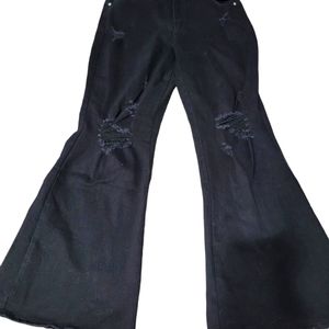 Rue21 90's Flare size 13 Black Denim bell bottoms NWT